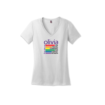 Pride Vibes Tee - Rainbow | Womens V Neck