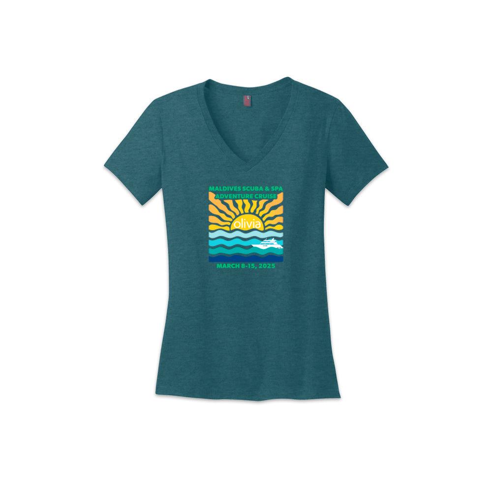 Commemorative Trip Tees: Maldives II | Women's V Neck Tee