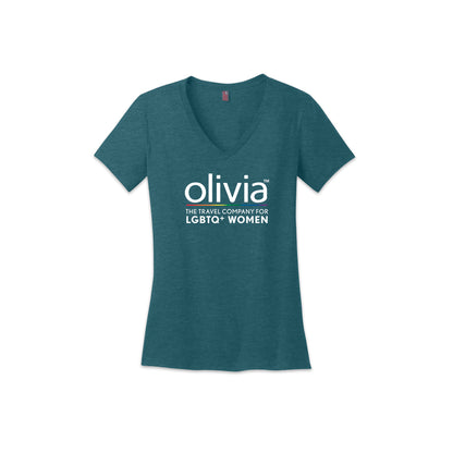 Coral Jubilee Collection | Olivia Tee Women's V Neck Tee