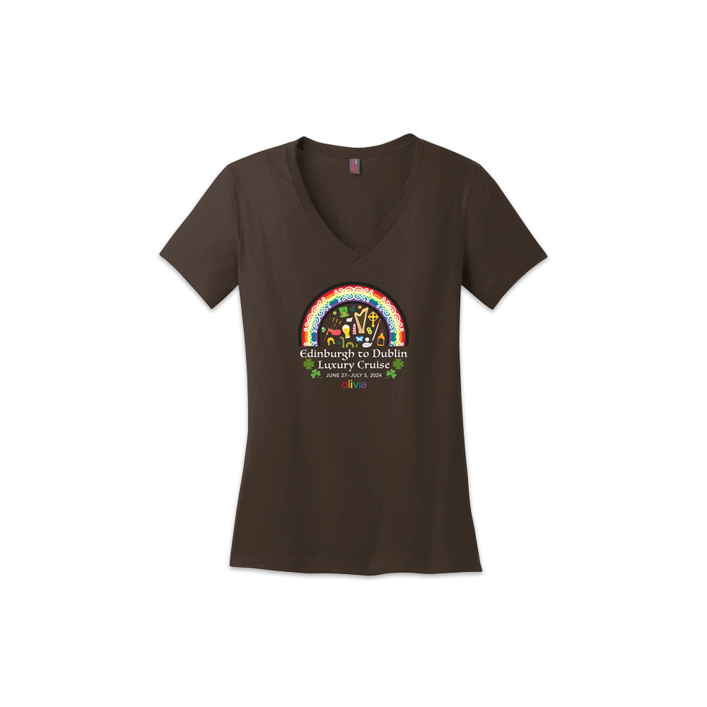 Edinburgh to Dublin | Womens V-Neck