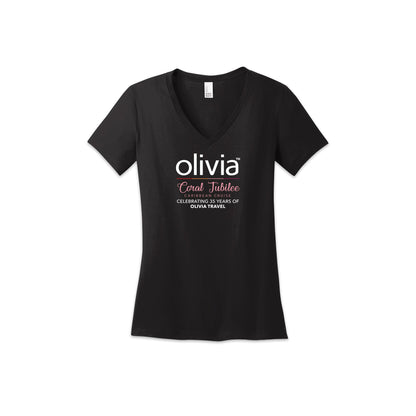 Coral Jubilee Commemorative Tee | Women's V Neck Tee