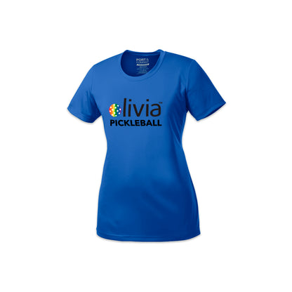 Rainbow Olivia Pickleball | Women's Crew Neck T-Shirt